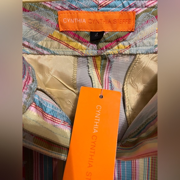 Cynthia, Cynthia Steffe vintage paisley & striped pants size 4, retail $220 - Picture 8 of 17